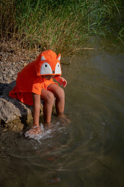 Organic Cotton Bath Poncho - Fox - Challenge & Fun, Inc.-FS0690-5