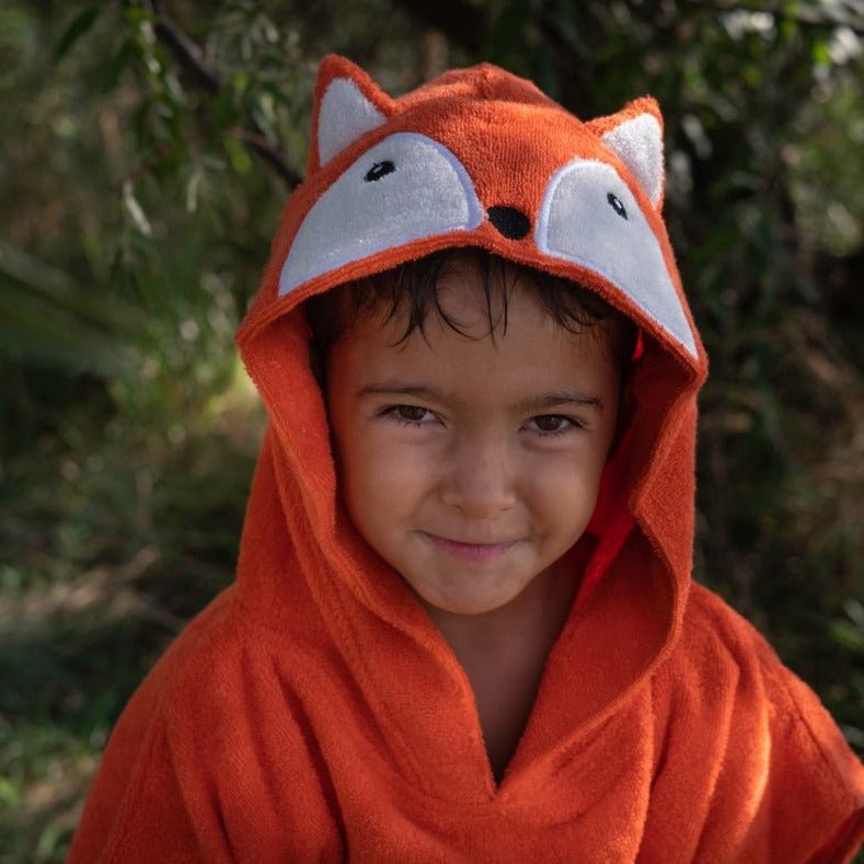 Organic Cotton Bath Poncho - Fox - Challenge & Fun, Inc.-FS0690-2