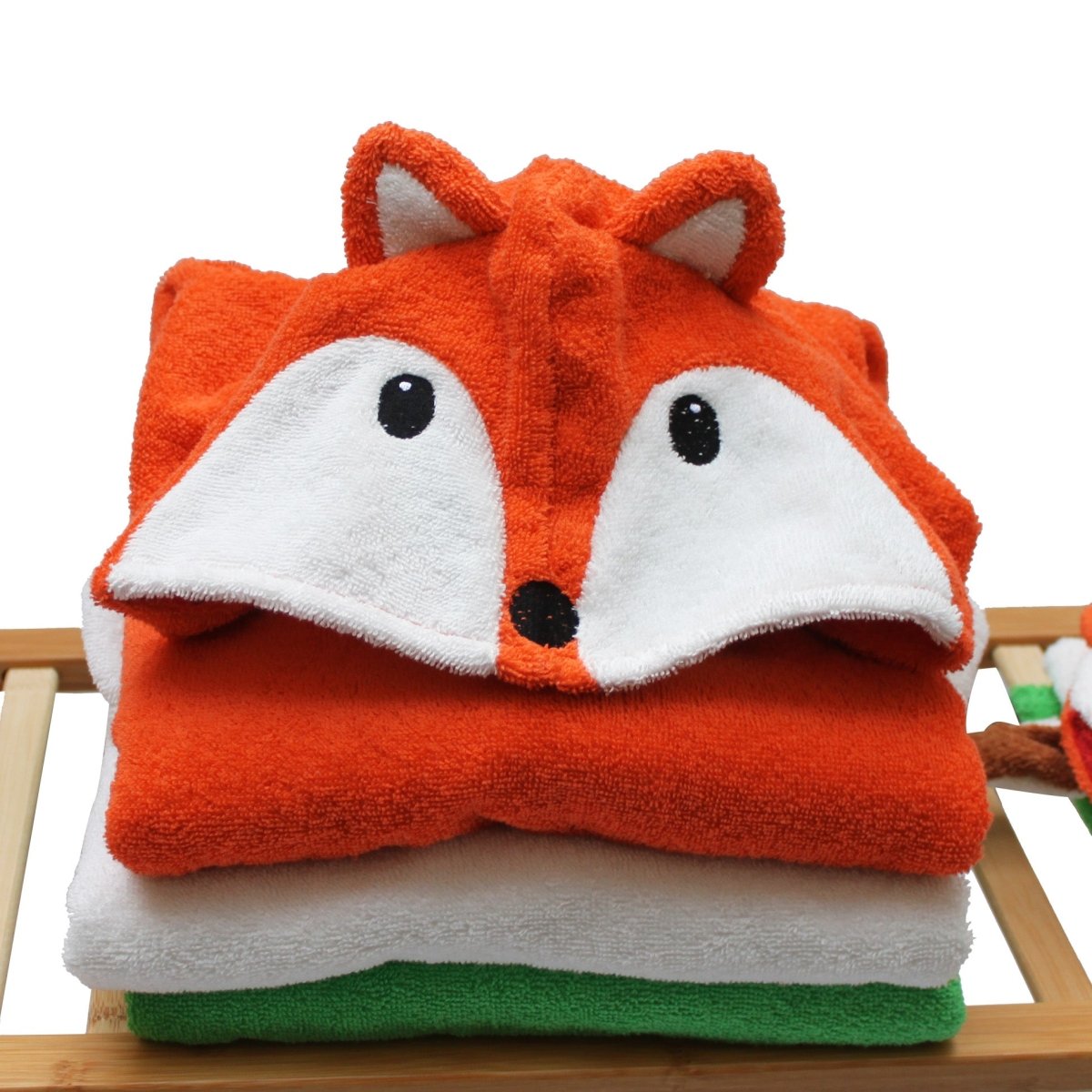 Organic Cotton Bath Poncho - Fox - Challenge & Fun, Inc.-FS0690-6