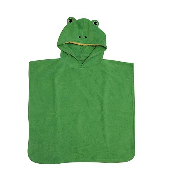 Organic Cotton Bath Poncho - Frog - Challenge & Fun, Inc.-FS0651-1