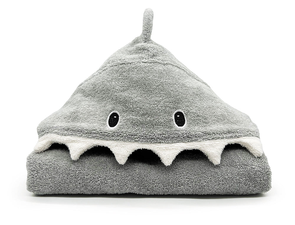 Organic Cotton Bath Poncho - Shark - Challenge & Fun, Inc.-FS0694-1