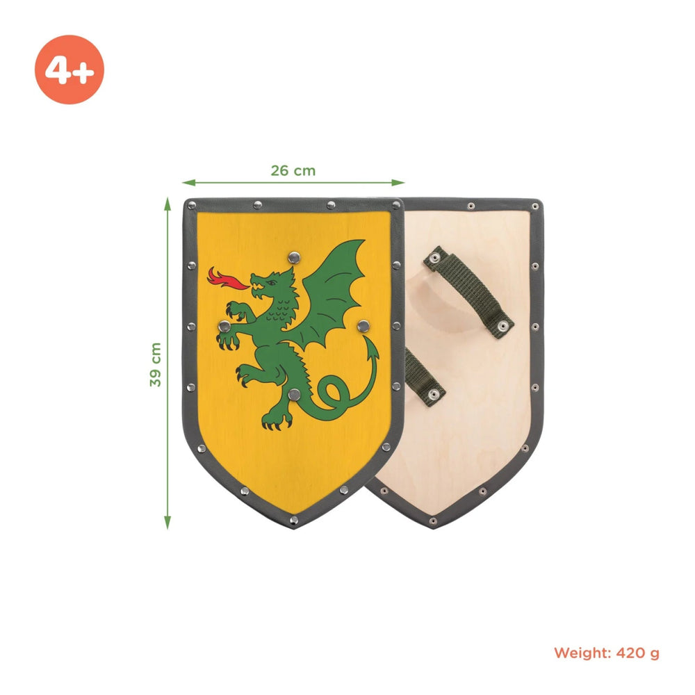 Woodsy Double-Edged Sword with Dragon Shield - Challenge & Fun, Inc.-WD0706-2