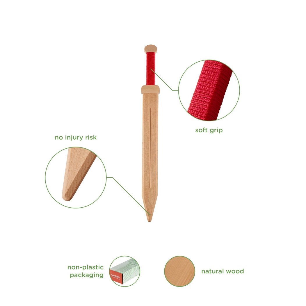 Woodsy Roman Sword and Shield Set - Challenge & Fun, Inc.-WD0713-6