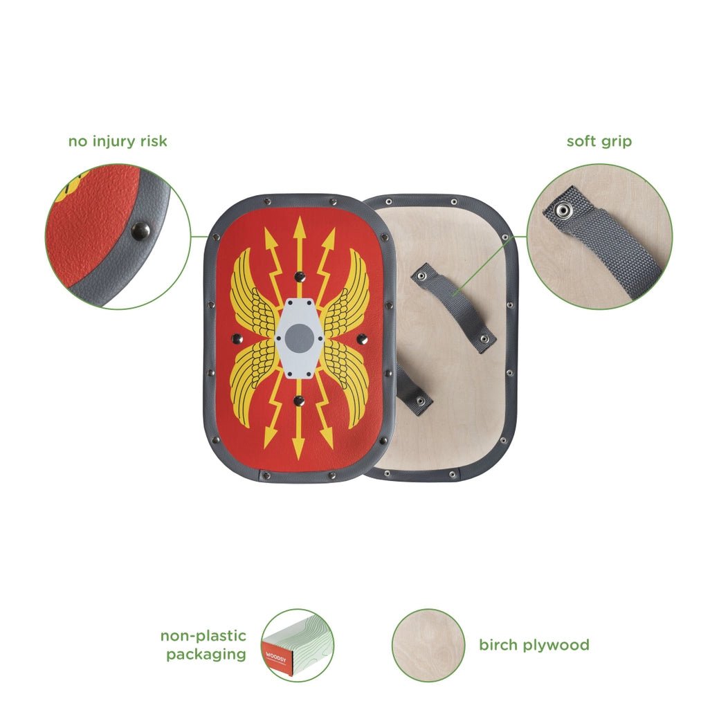 Woodsy Roman Sword and Shield Set - Challenge & Fun, Inc.-WD0713-7