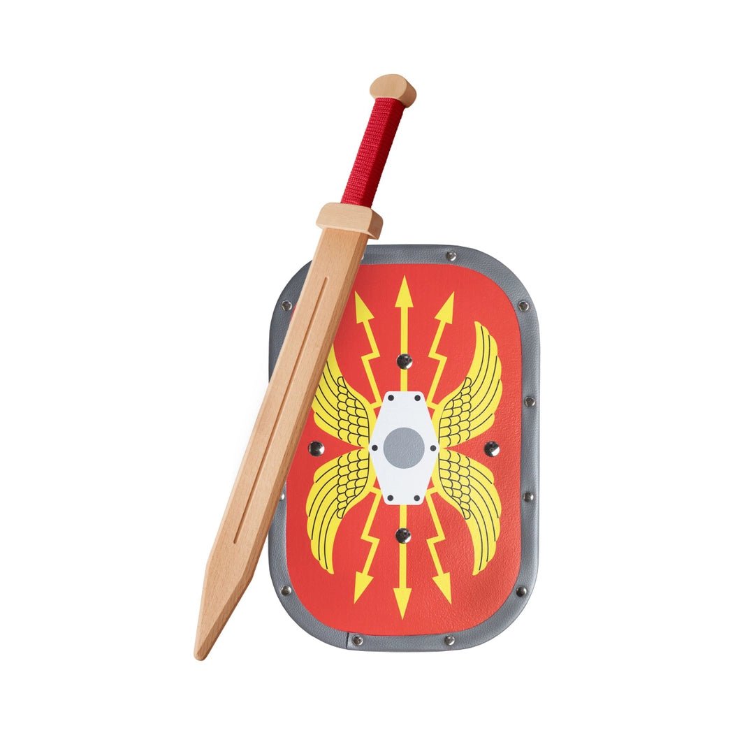 Woodsy Roman Sword and Shield Set - Challenge & Fun, Inc.-WD0713-2