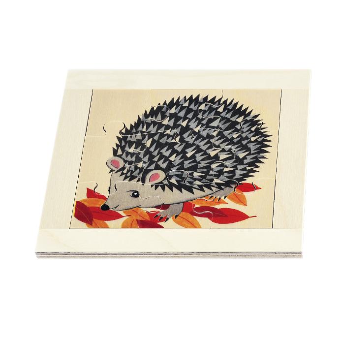 Atelier Fischer Wooden Hedgehog Jigsaw Puzzle (9 Pcs) - Challenge & Fun, Inc.-AF60105-1