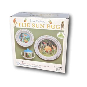 Elsa Beskow 3-piece Melamine Dish Set: Sun Egg