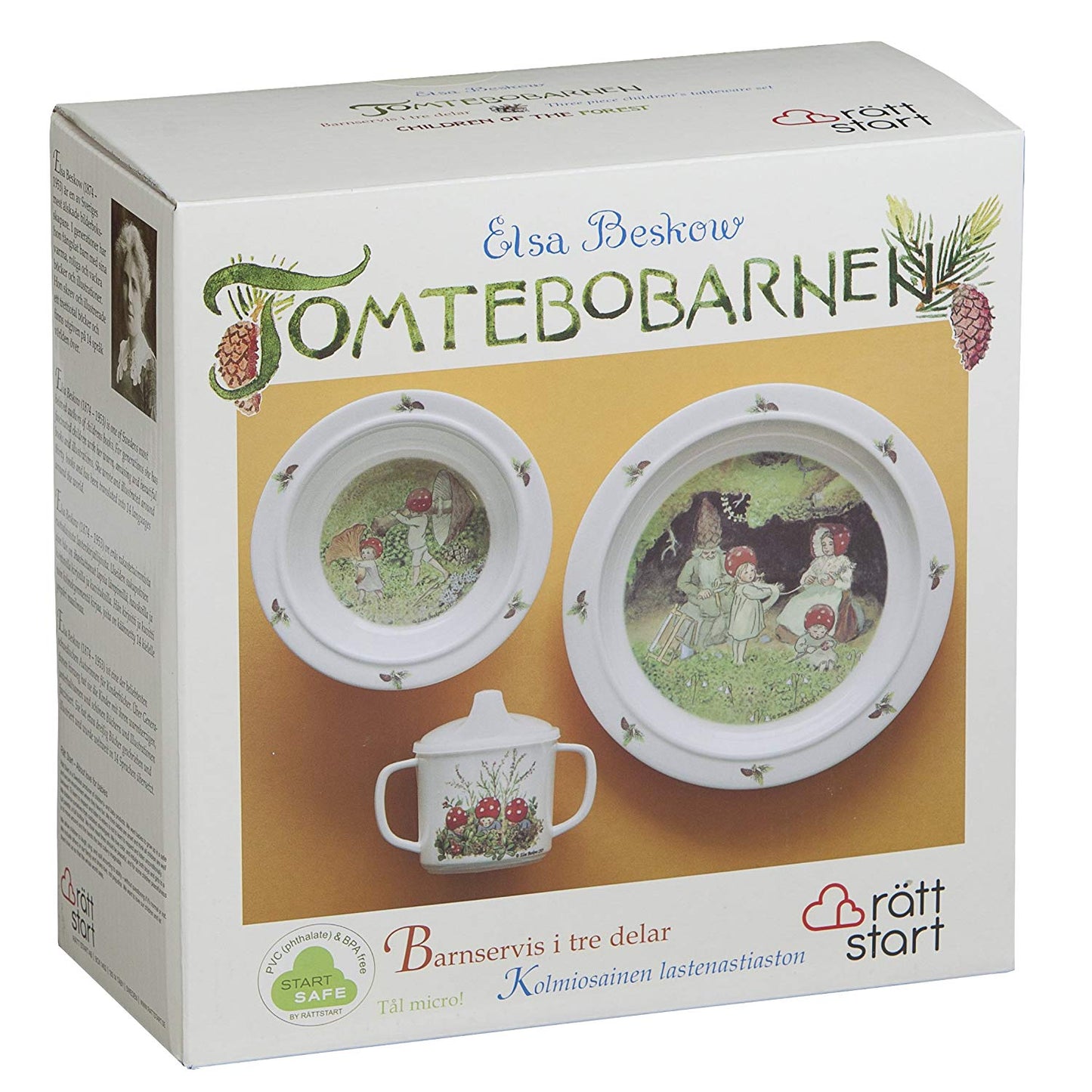 Children of the forest dish set in package