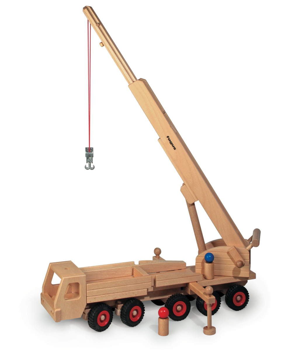 fagus mobile crane raised