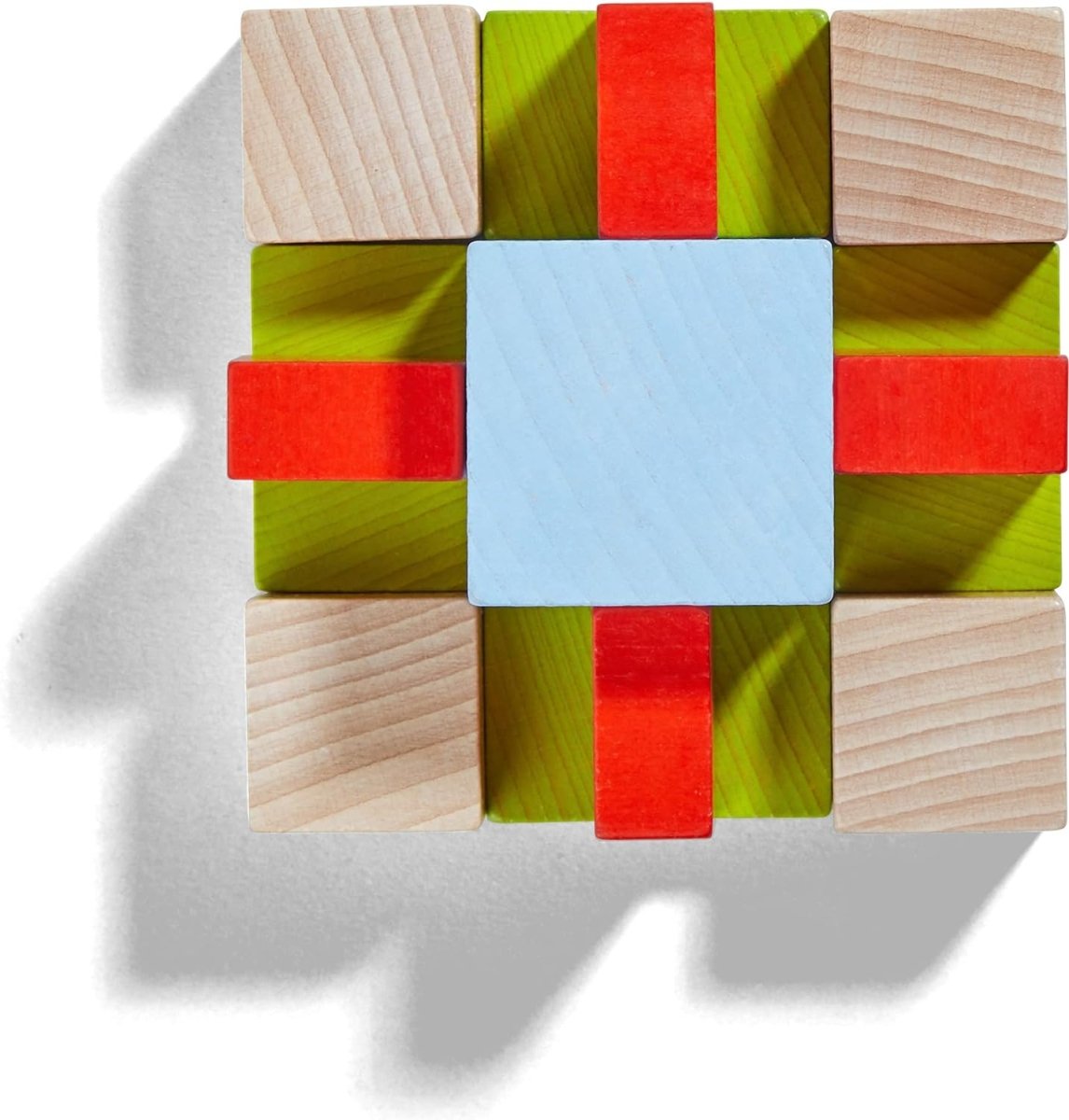 HABA 3D Arranging Game Wooden Building Blocks (16 pcs) - Challenge & Fun, Inc.-HB305455-3