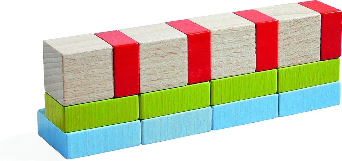 HABA 3D Arranging Game Wooden Building Blocks (16 pcs) - Challenge & Fun, Inc.-HB305455-7