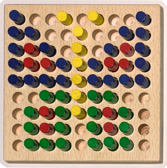 Haba Colorful Peg Board Set - Challenge & Fun, Inc.