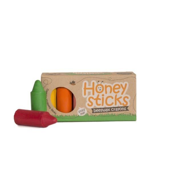 Honeysticks Beeswax Crayons - Longs (6 Pack) - Jumbo Size Crayons for  Toddlers and Kids - Made from Pure Beeswax and Food Grade Colorings - Child
