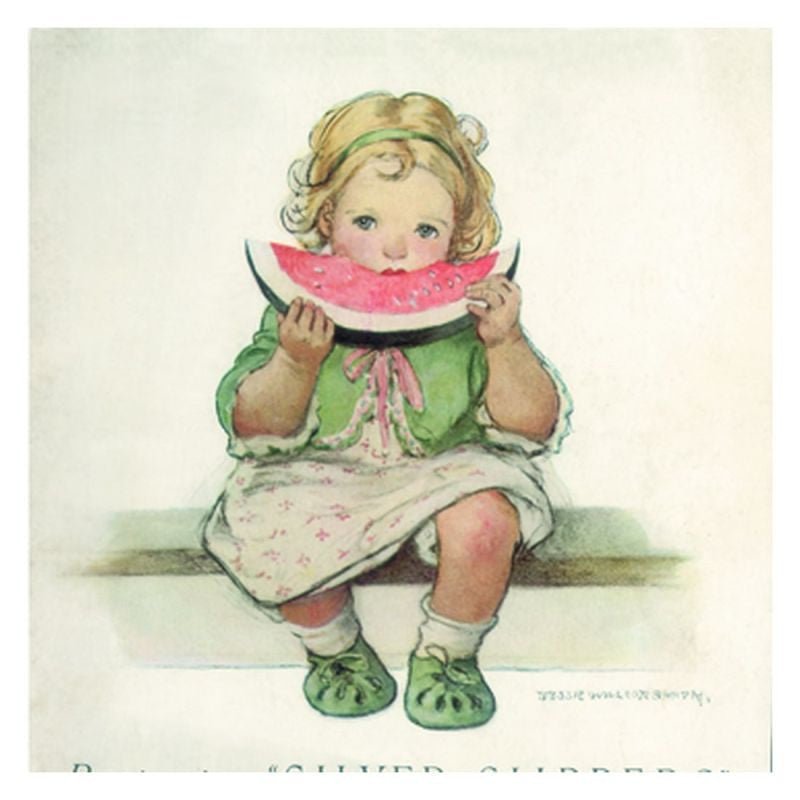 Jessie Willcox Smith Greeting Cards : Eating Watermelon - Challenge & Fun, Inc.-JWS40-1