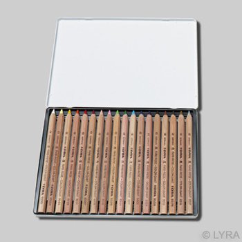 Lyra Color-Giants Unlacquered Colored Pencils in Tin Case 18 Pcs -  Challenge & Fun, Inc.