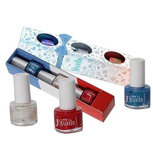 Mini Snails Non-Toxic Water-Based Nail Polish Gift 3 Pack 7 ml each