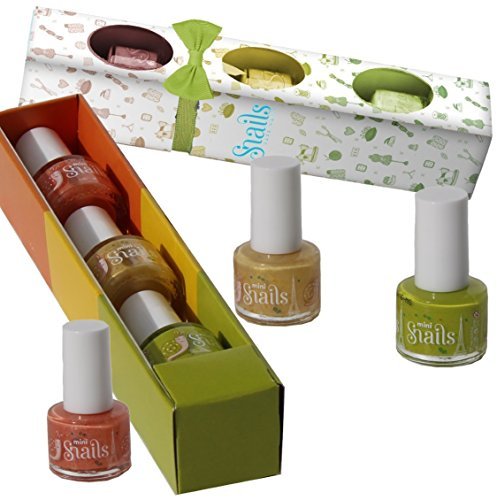 Mini Snails Non-Toxic Water-Based Nail Polish Gift 3 Pack 7 ml each