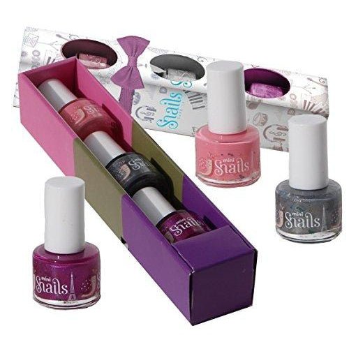 Mini Snails Non-Toxic Water-Based Nail Polish Gift 3 Pack 7 ml each