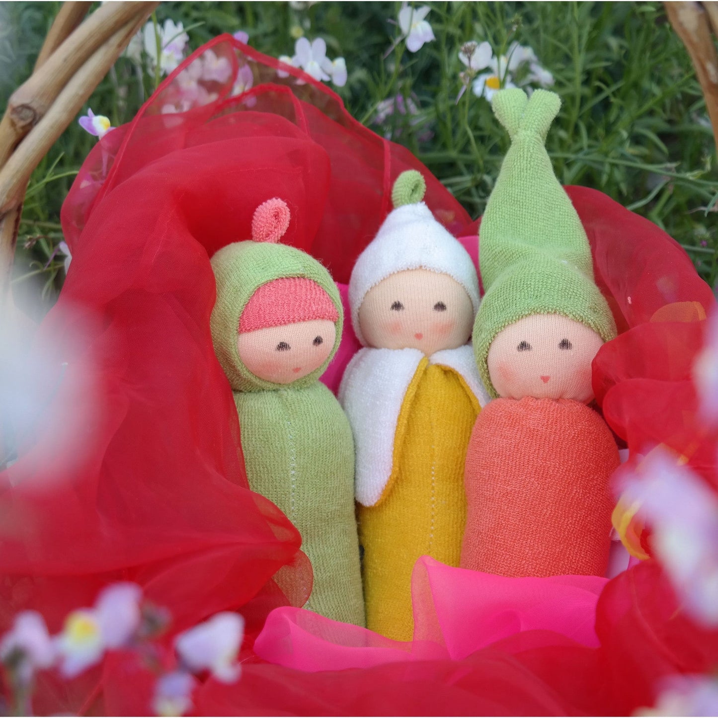 Nanchen Organic Cotton "Garden" Rattle Dolls - challengeandfunretail - 1