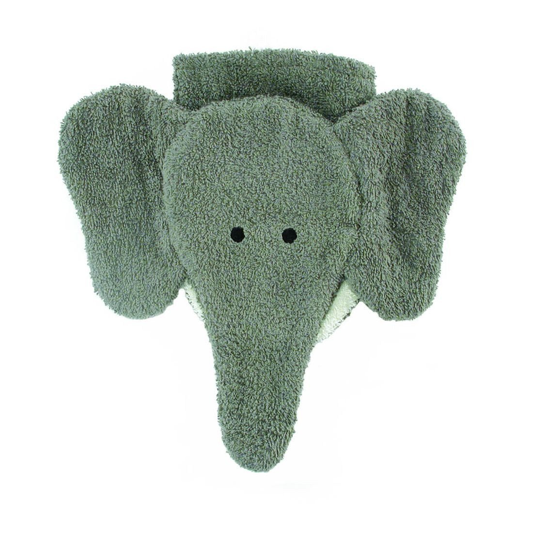 Organic Cotton Elephant Washcloth Puppet (6) - Challenge & Fun, Inc.-FS0574-1