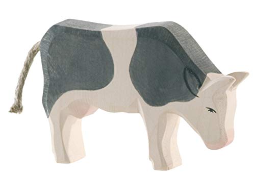 Ostheimer Cow Eating Black & White