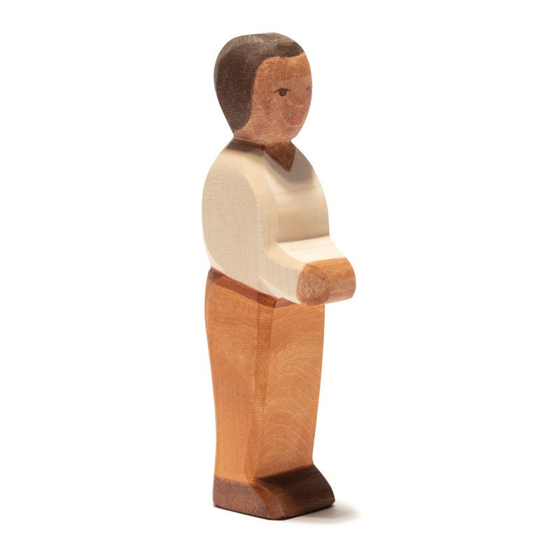 Ostheimer Wooden Father Figure, Brown Skin