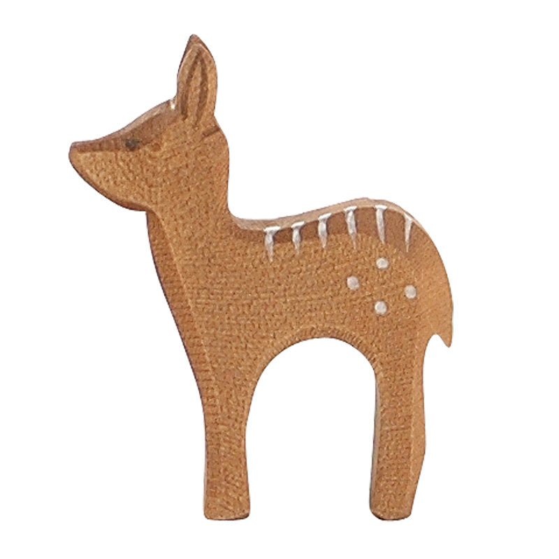 Ostheimer Wooden Figure - Red Deer, Fawn Standing
