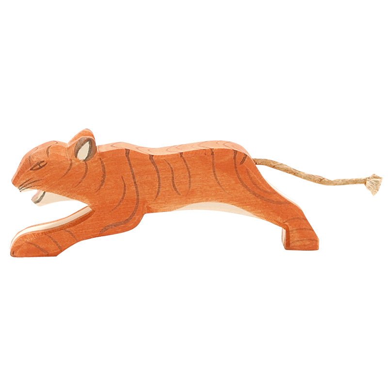 Ostheimer Wooden Figure - Tiger, Jumping