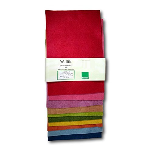 Plant Dyed, Bioland Felt Sheets (10 pcs)-Challenge & Fun, Inc.