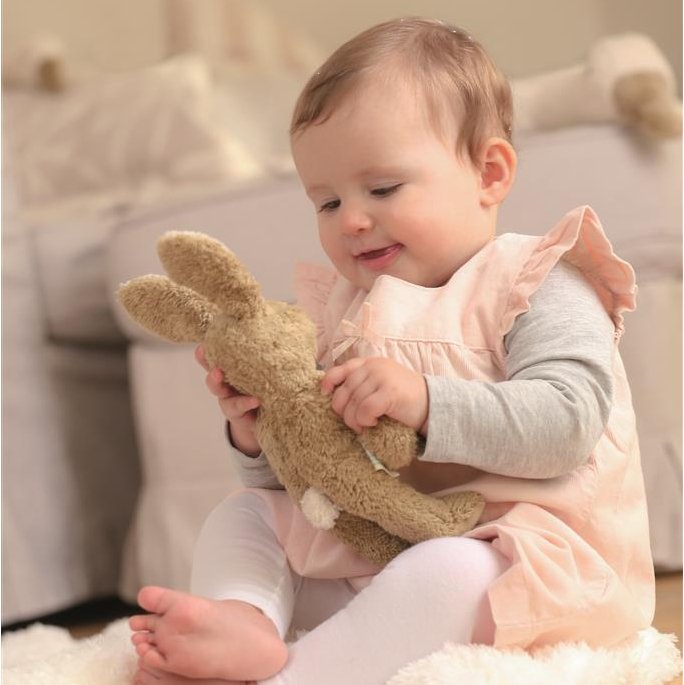 Senger Organic Cotton Animal Baby Rabbit, White