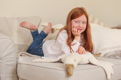 Senger Organic Cotton Goose Pillow (White) - Baby Toys