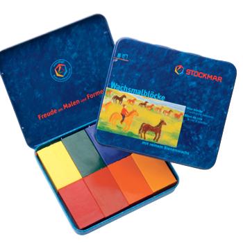 Stockmar Block Crayons 8 Assorted Waldorf Colors-Challenge & Fun, Inc.