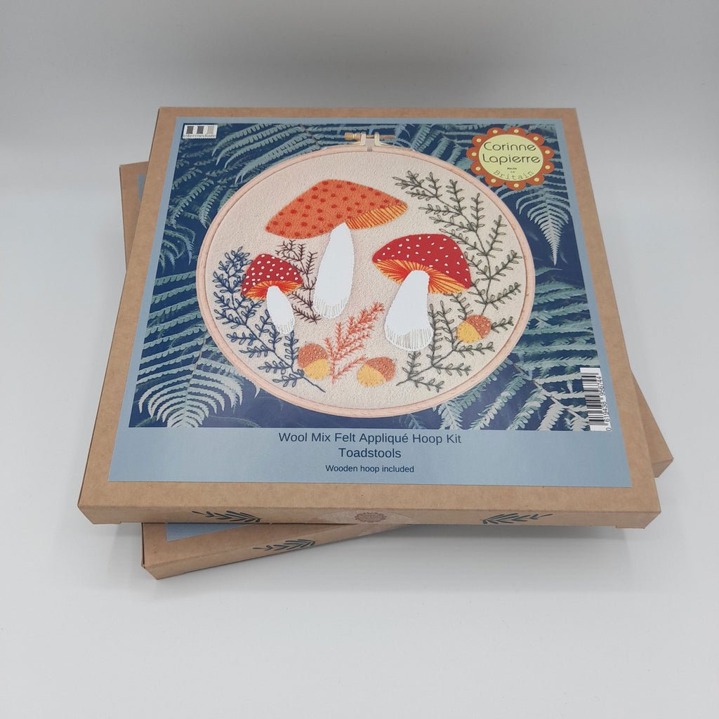 Toadstool Appliqué Hoop Craft Kit