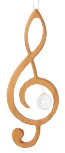 Treble Clef Wooden Suncatcher Window Decoration