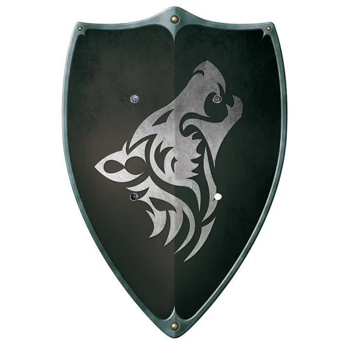 Wooden Play Buckler Shield - Black Dragon - Challenge & Fun, Inc. - HZ53584 - 1