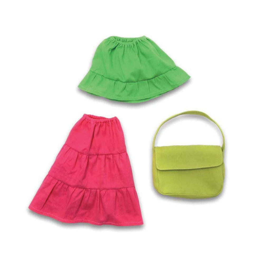 2 Skirts and Purse for Furnis Dolls - challenge and fun natural toys