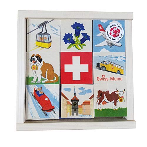 Atelier Fischer Wooden Swiss Memo Game (48 Pieces - 24 Pairs)-Atelier Fischer-Challenge & Fun, Inc.