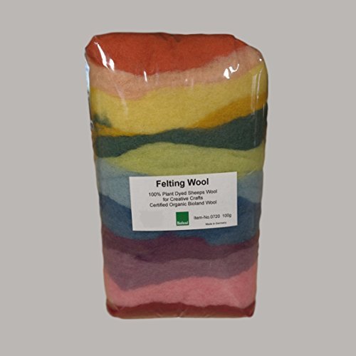 Certified Organic Bioland Plant Dyed Felting Wool-Challenge & Fun, Inc.