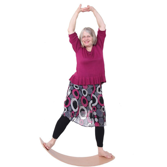 das.Brett Wooden Waldorf Curvy Rocker Board, Oiled – Challenge & Fun, Inc.