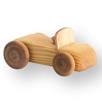 Debresk Small Wooden Cabriolet - Convertible Car 5" Long
