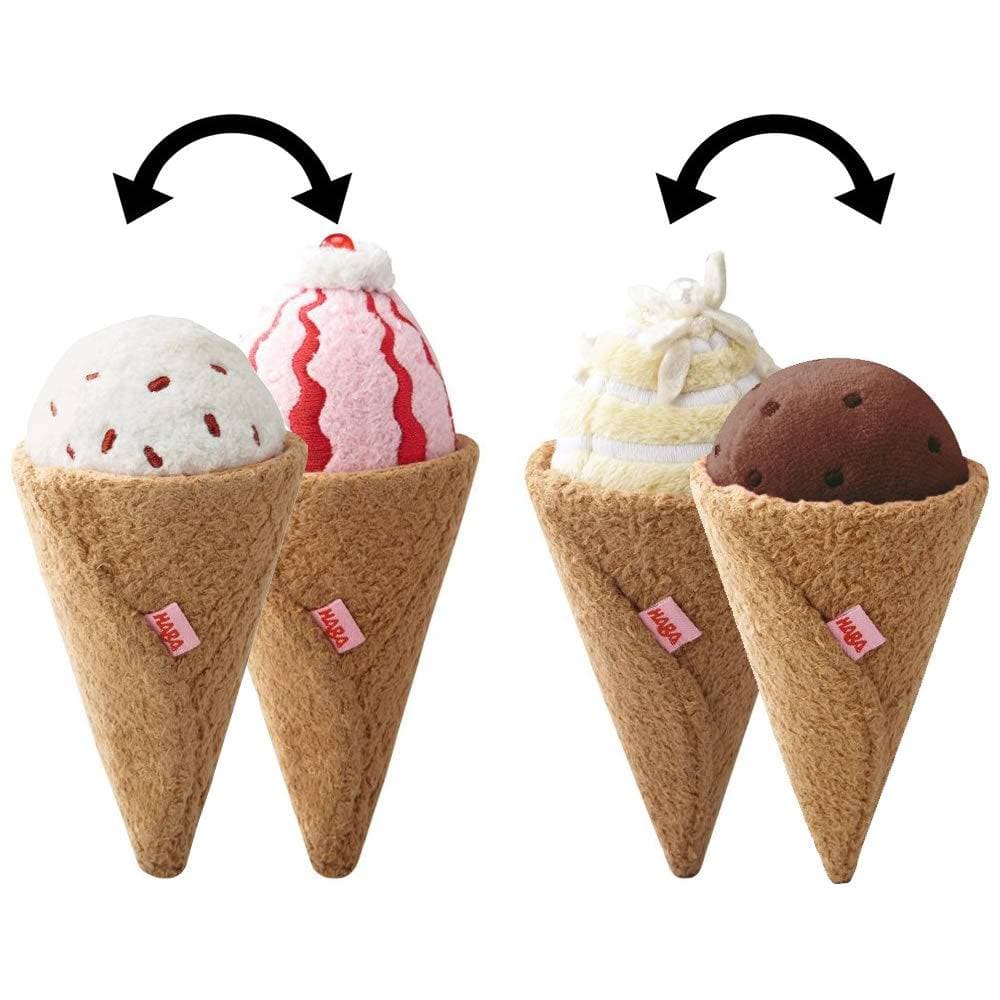Haba Biofino Venezia Ice Cream Cones - Soft Play Food - Challenge & Fun, Inc.-HB3814-1