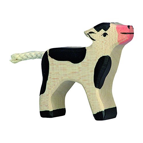 Holztiger Calf Black Toy Figure