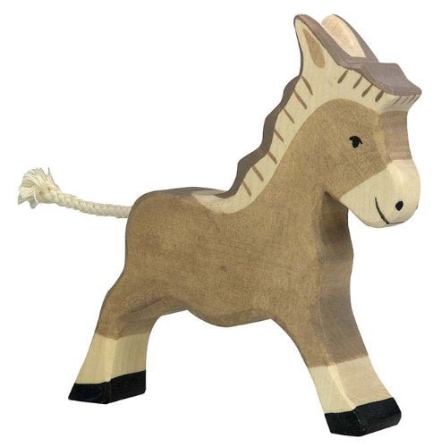 Holztiger Donkey Running Toy Figure