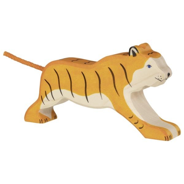 Holztiger tiger running