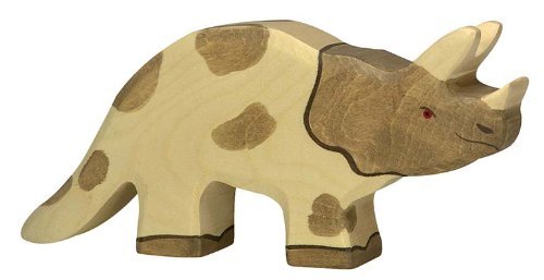 Holztiger Triceratops Toy Figure