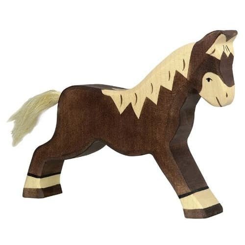 Holztiger Wooden Brown Horse, Running - Challenge & Fun, Inc.-HT80034-1