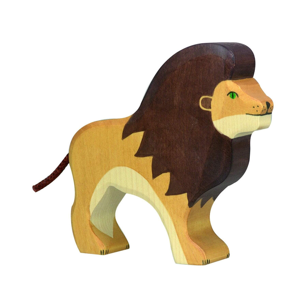 Wooden Lion by Holztiger - challenge and fun natural toys
