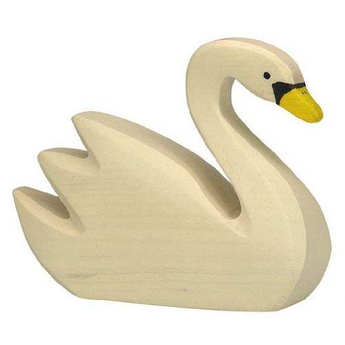 Holztiger Wooden Swan Smimming