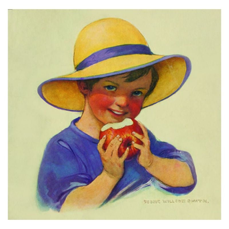 Jessie Willcox Smith Greeting Cards : Boy with Apple - Challenge & Fun, Inc.-JWS48-1