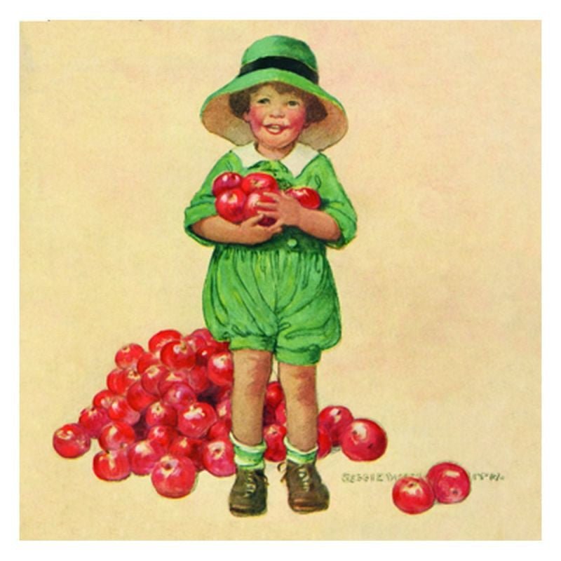Jessie Willcox Smith Greeting Cards : Child with Apples - Challenge & Fun, Inc.-JWS26-1